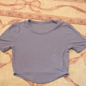 lululemon athletica Soft Purple Short Sleeve Tee